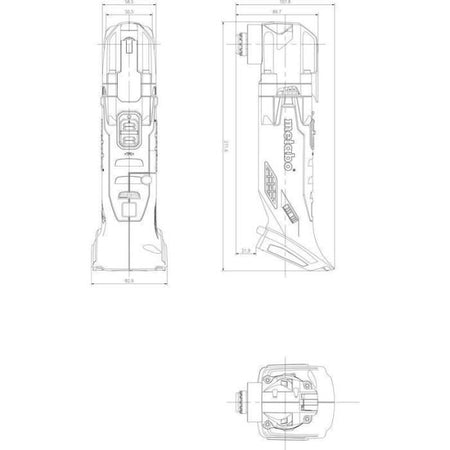 Utensile multifunzione a batteria - METABO - MT 18 LTX - 18 V - MetaBOX 145 L