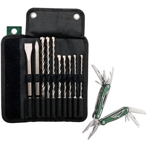 Valigetta con trapani/scalpelli + Multitool - METABO - SDS-Plus Pro 4 - Accessori per martelli