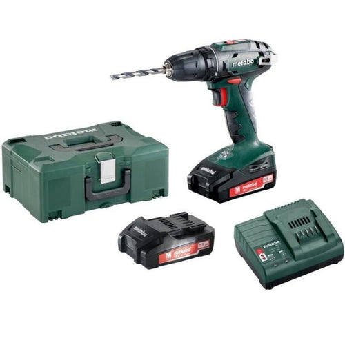 Trapano avvitatore METABO BS 18 18 V 2 x 1,5 Ah Li-Power SC 60 Plus Cof