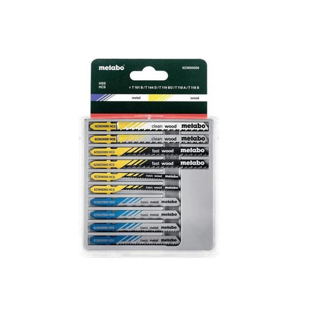 METABO Set di 10 lame per seghetti alternativi