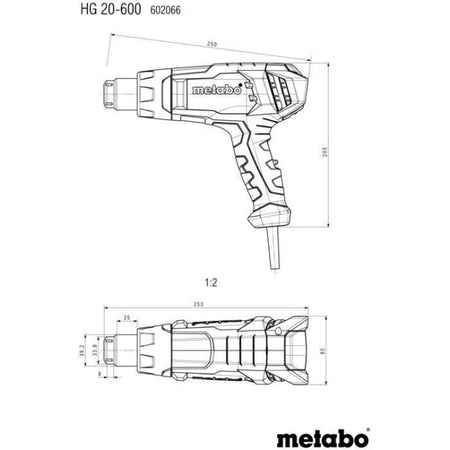Pistola ad aria calda - METABO - HG 20-600