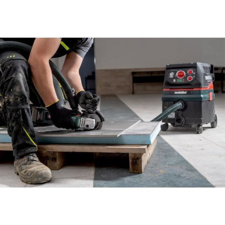 Smerigliatrice angolare a batteria - METABO - W 18 L 9-125 - 18 V - MetaBOX 165 L