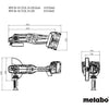 Smerigliatrice angolare a batteria - METABO - WPB 36-18 LTX BL 24-230 Quick - 18 V - Taglio calcestruzzo - 77 mm