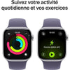 Apple Watch Series 11 GPS - 42 mm - Cassa in alluminio argento - Cinturino Sport viola nebbia - S/M