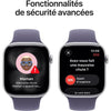 Apple Watch Series 11 GPS - 46 mm - Cassa in alluminio argento - Cinturino Sport viola nebbia - S/M