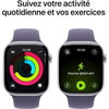 Apple Watch Series 11 GPS - 46 mm - Cassa in alluminio argento - Cinturino Sport viola nebbia - S/M