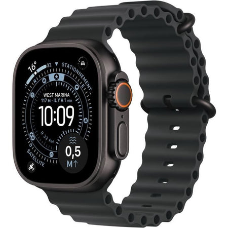 Apple Watch Ultra 3 GPS + Cellular - 49 mm - Cassa in titanio nero - Cinturino OceanBand nero
