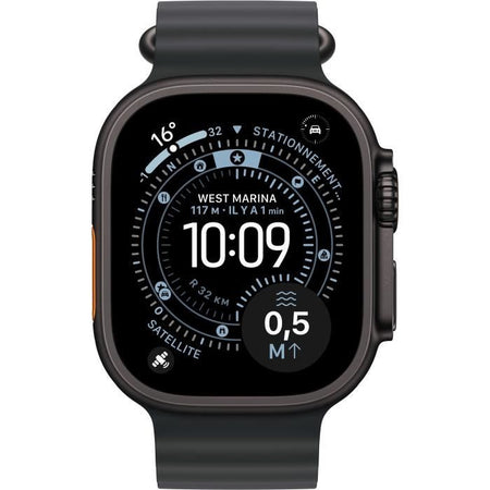 Apple Watch Ultra 3 GPS + Cellular - 49 mm - Cassa in titanio nero - Cinturino OceanBand nero