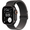 Apple Watch Ultra 3 GPS + Cellular - 49 mm - Cassa in titanio nero - Cinturino in maglia milanese in titanio nero - Grande