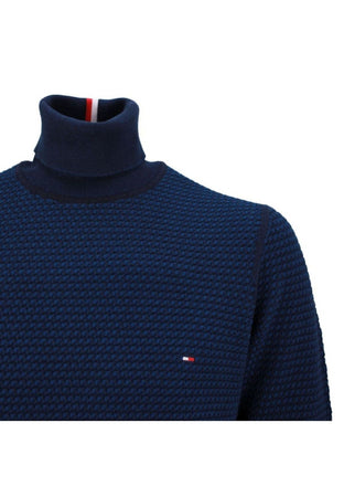 Tommy Hilfiger MAGLIONE 2 TONE STRUCTURE ROLL NECK da uomo
