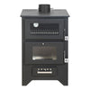 Stufa a legna Apollo 14,8 kw con forno in acciaio verniciato h 91 cm