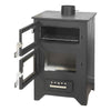 Stufa a legna Apollo 14,8 kw con forno in acciaio verniciato h 91 cm