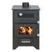 Stufa a legna Apollo 14,8 kw con forno in acciaio verniciato h 91 cm