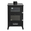 Stufa a legna Marika 22 kw con forno in acciaio verniciato h 91,5 cm