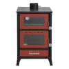 Stufa a legna Marika 22 kw con forno in acciaio verniciato h 91,5 cm