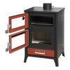 Stufa a legna Marika 22 kw con forno in acciaio verniciato h 91,5 cm