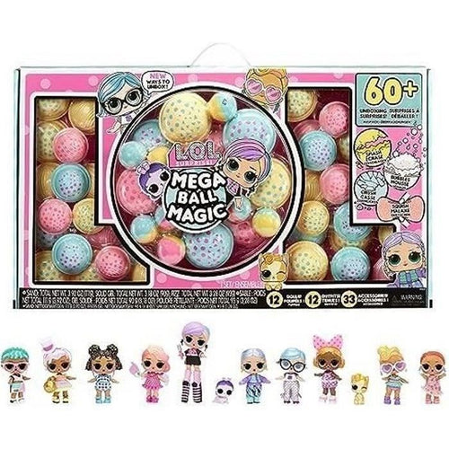 LOL SURPRISE - 12 palline magiche, con bambole da collezione - Mega Ball