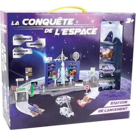 Stazione di lancio dello Space Shuttle - MGM - 3 veicoli in metallo - Adesivi gratuiti