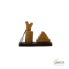 Statuina porcellana presepe Napoletano - Legna da tagliare