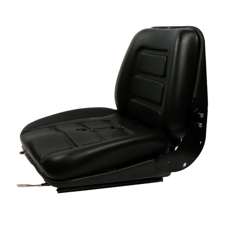 Sedile MUL in sky nero con sospensione meccanica integrata e microswitch