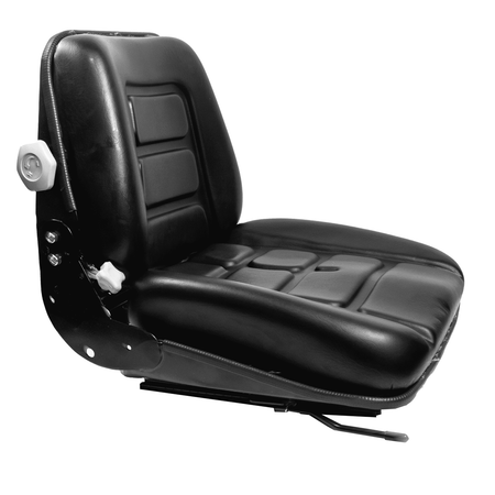 Sedile MUL in sky nero con sospensione meccanica integrata e microswitch