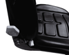 Sedile MUL in sky nero con sospensione meccanica integrata e microswitch