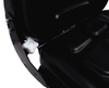 Sedile MUL in sky nero con sospensione meccanica integrata e microswitch