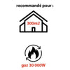 MECAFER Riscaldatore a gas con turbina integrata da 30000 W MH30000G