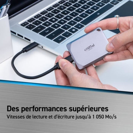 Disco rigido SSD esterno - CRUCIAL - X9 Pro - 4 TB - USB 3.2 Gen-2 2x2 - AES 256 bit