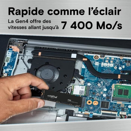 CRUCIAL - CT1000T500SSD8 - SSD interno - 1TB - M.2
