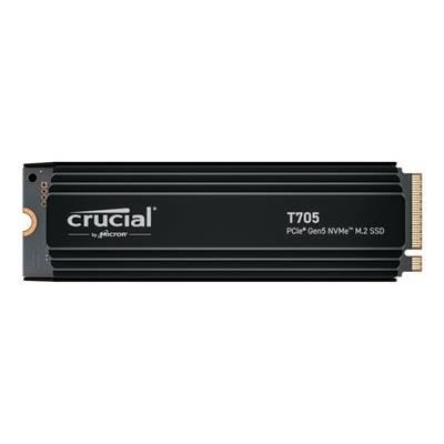 SSD da gioco interno con dissipatore di calore Premium - CRUCIAL - SSD T705 da 1 TB PCIe Gen5 NVMe M.2 (2024) - CT1000T705SSD5