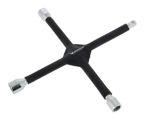 Chiave a croce - MICHELIN - 8530 - Dimensioni: 17/19/21 mm e 1/2 quadrato - Rivestimento in schiuma antiscivolo