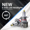 KIT LED MERCEDES CLASSE C W204 H7 FARI LENTICOLARI 360° 72W BIANCO 6000K CANBUS +PORTALAMPADE 04 SPECIFICO