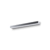 Applique Da Parete Moderno Orion Metallo Argento Acrilico 1 Luce Led 9W
