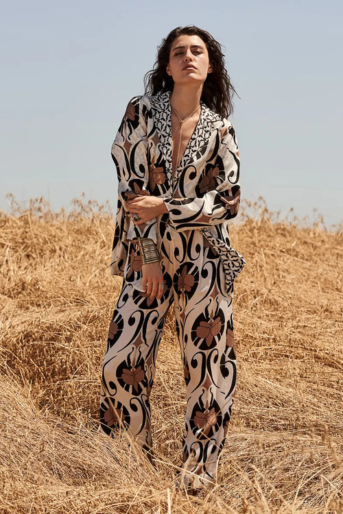 Miu Mimee | Pantalone palazzo fantasia