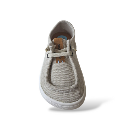 Sneakers Bambino Gioseppo Bulh | Tela Grigio Bianco Stile Paraboot Lacci Elastici Casual
