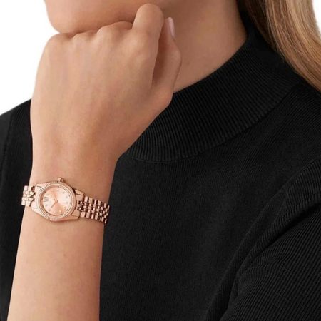 Orologio analogico da donna in acciaio inossidabile color oro rosa MK4739 Michael Kors