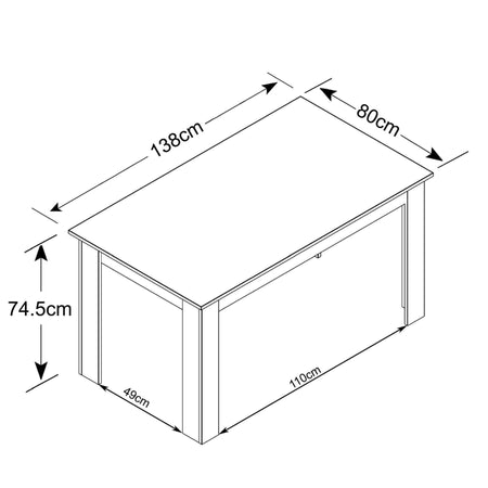 TEODOSIO - tavolo da pranzo 138x80x74,5 h Bianco