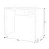 DIOCLEZIANO - scrivania con cassetto 90x45x74 h Marrone