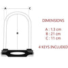 MASTER LOCK U Lucchetto per bici [Con chiave] [Portabici universale] [Lucchetto certificato] [Rosso] 8195EURDPROCOLR