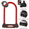 MASTER LOCK U Lucchetto per bici [Con chiave] [Portabici universale] [Lucchetto certificato] [Rosso] 8195EURDPROCOLR