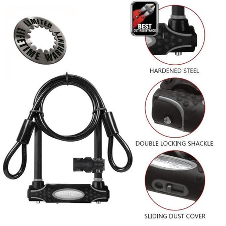 Serratura MASTER LOCK U con Cavo - Chiave