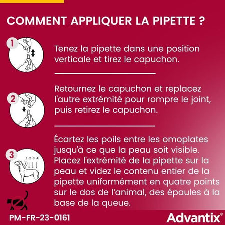 Pipette antiparassitarie ADVANTIX 6 - Per cani di media taglia da 10 a 25 kg
