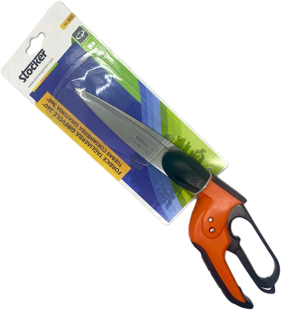 Forbice Tagliaerba Girevole 360° con Lama Dentata in Acciaio Inox Stocker