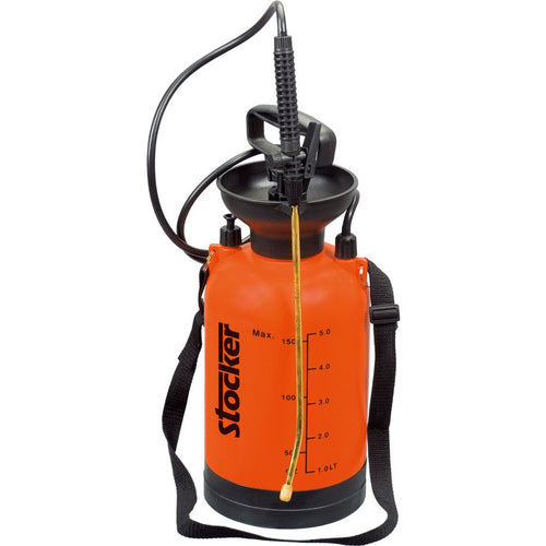 Pompa a Pressione 5 Lt Manuale Completa di Tubo e Lancia Stocker