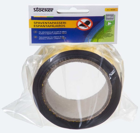 Nastro Spaventapasseri mt.100 per Allontanare gli Uccelli Stocker