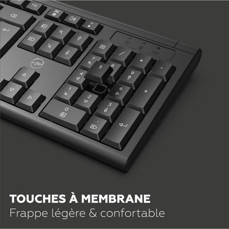 Set tastiera e mouse - MOBILITY LAB - Alpha - Ergonomico - Wireless - Tastierino numerico integrato