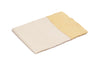 Runner in misto lino  con elegante bordo applicato made in italy  NATURALE/GIALLO PASTELLO