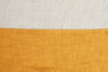 Tovaglia in misto lino con elegante bordo applicato made in italy NATURALE/OCRA