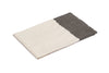 Tovaglia in misto lino con elegante bordo applicato made in italy NATURALE/ANTRACITE